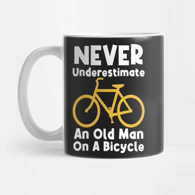 Never Underestimate An Old Man On A Bicycle by PlusAdore